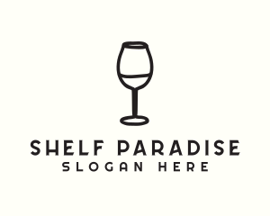 Wine Glass Drink logo design