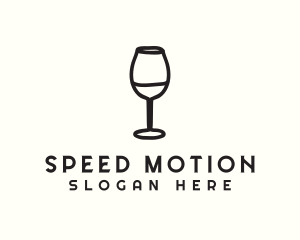 Wine Glass Drink logo design