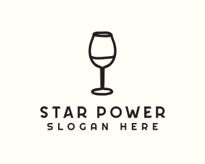 Wine Glass Drink logo design