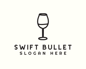 Wine Glass Drink logo design