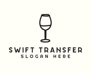 Wine Glass Drink logo design