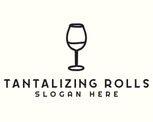 Wine Glass Drink logo design