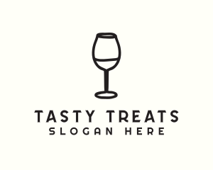 Wine Glass Drink logo design