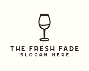 Wine Glass Drink logo design