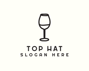 Wine Glass Drink logo design