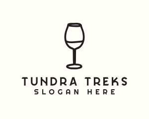 Wine Glass Drink logo design