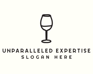 Wine Glass Drink logo design