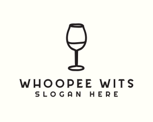 Wine Glass Drink logo design