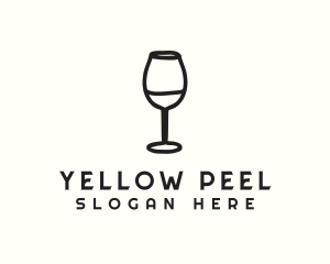 Wine Glass Drink logo design