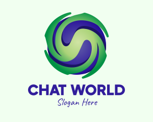 Global Typhoon Weather logo design