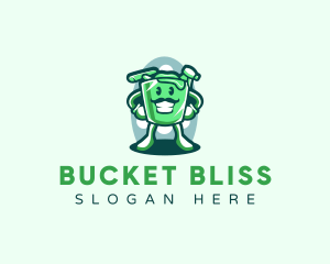 Tidy Washing Bucket logo design