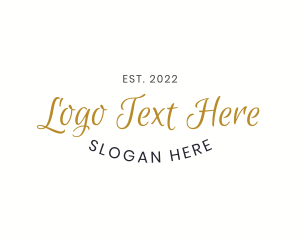 Curved Script Wordmark logo