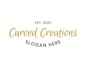 Curved Script Wordmark logo