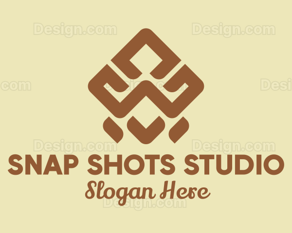 Brown Tribal Pattern Logo