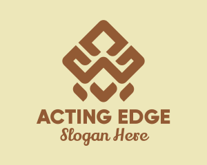 Brown Tribal Pattern logo design