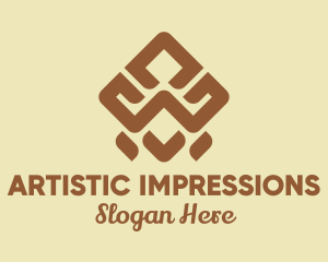 Brown Tribal Pattern logo design