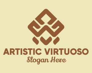 Brown Tribal Pattern logo design