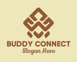 Brown Tribal Pattern logo design