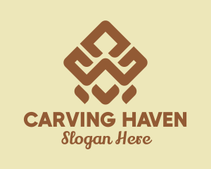 Brown Tribal Pattern logo design