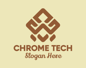 Brown Tribal Pattern logo design