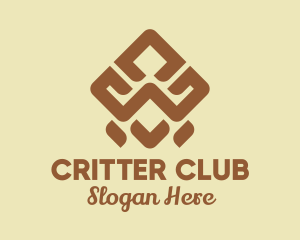 Brown Tribal Pattern logo design