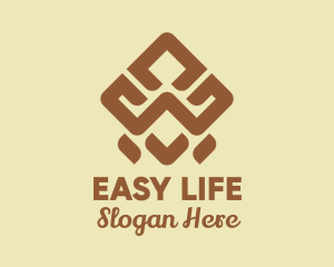 Brown Tribal Pattern logo design