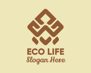 Brown Tribal Pattern logo design