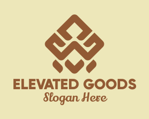 Brown Tribal Pattern logo design