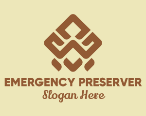 Brown Tribal Pattern logo design