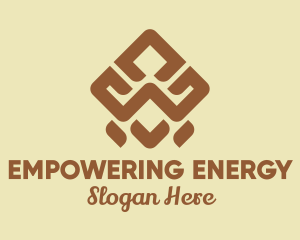 Brown Tribal Pattern logo design