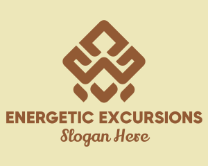 Brown Tribal Pattern logo design