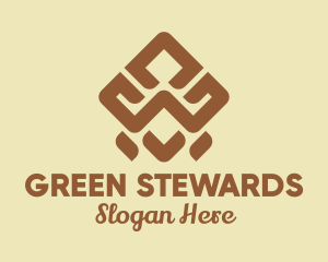 Brown Tribal Pattern logo design