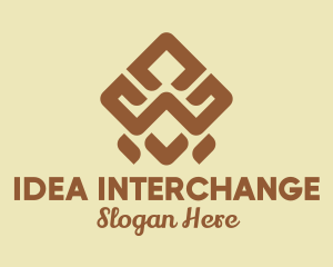 Brown Tribal Pattern logo design