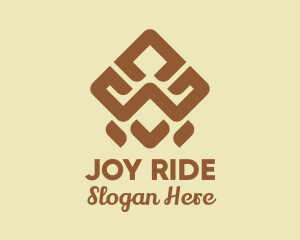 Brown Tribal Pattern logo design