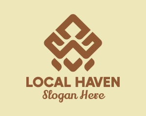 Brown Tribal Pattern logo design