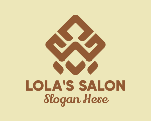 Brown Tribal Pattern logo design