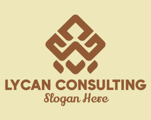 Brown Tribal Pattern logo design