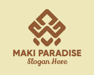 Brown Tribal Pattern logo design