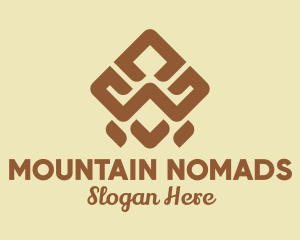 Brown Tribal Pattern logo design