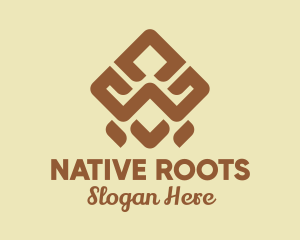 Brown Tribal Pattern logo