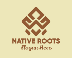 Brown Tribal Pattern logo design