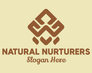 Brown Tribal Pattern logo design