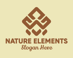 Brown Tribal Pattern logo design