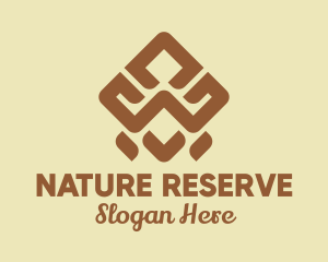 Brown Tribal Pattern logo design