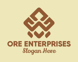 Brown Tribal Pattern logo design