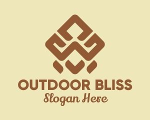 Brown Tribal Pattern logo design