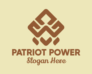 Brown Tribal Pattern logo design