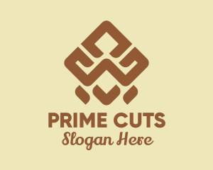 Brown Tribal Pattern logo design