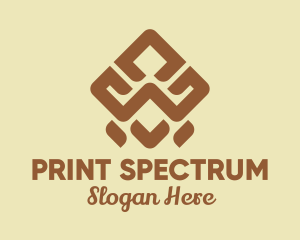 Brown Tribal Pattern logo design