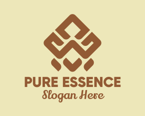 Brown Tribal Pattern logo design